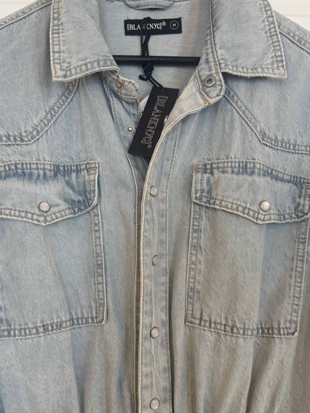 NWT!! Blank NYC/Light Wash Denim Dress/ Medium - Picture 5 of 8